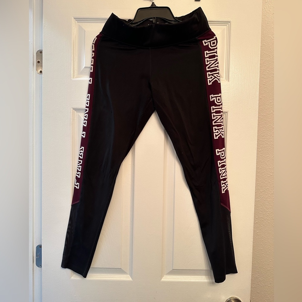 Black Leggings with mesh by Victoria Secret’s Pink